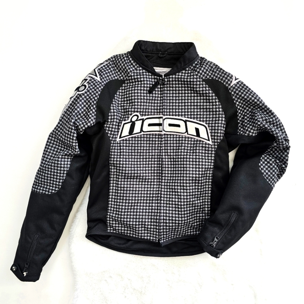 Icon Hooligan 2 Glam Motorcycle Field Armor Jacket